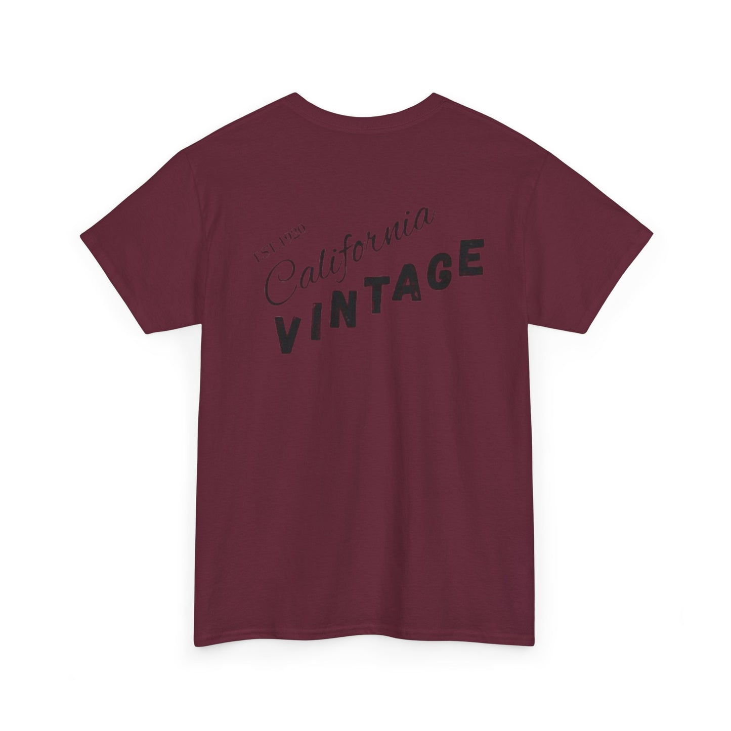 California Vintage Unisex Heavy Cotton Tee - Retro Graphic T-Shirt