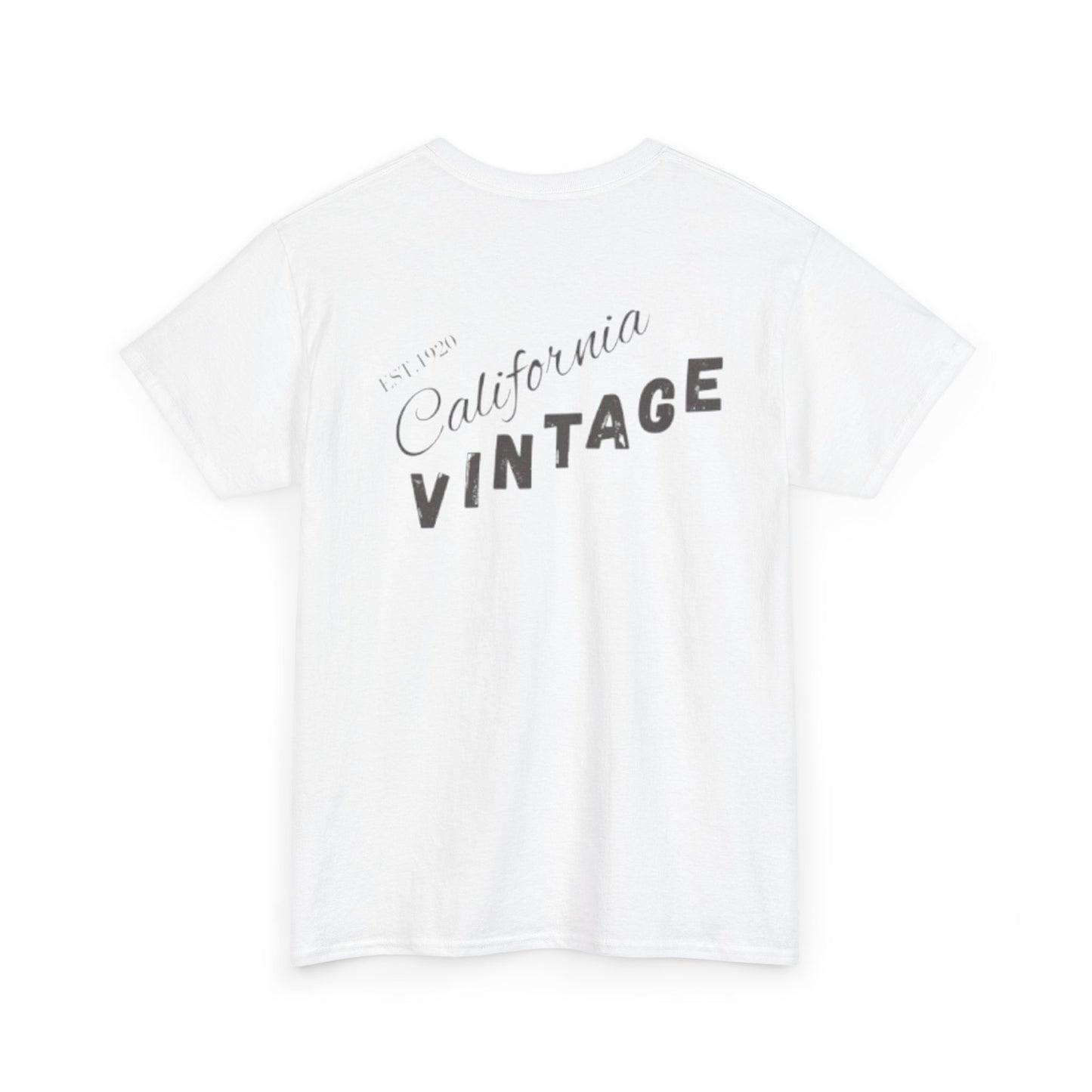 California Vintage Unisex Heavy Cotton Tee - Retro Graphic T-Shirt