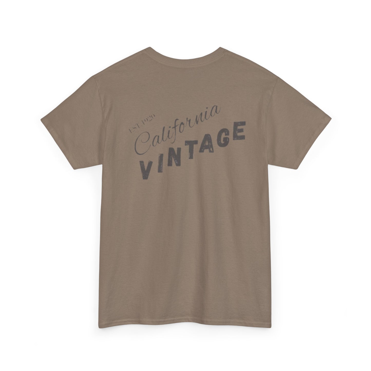 California Vintage Unisex Heavy Cotton Tee - Retro Graphic T-Shirt